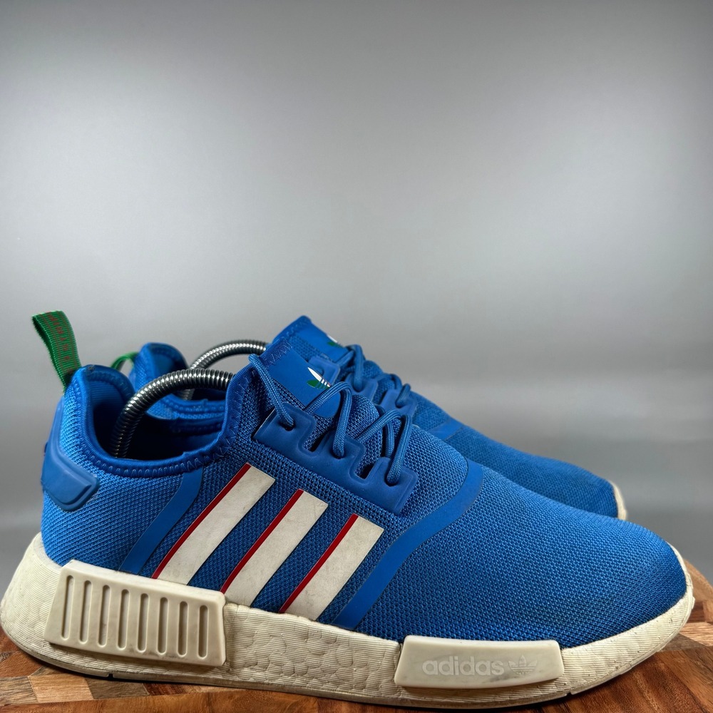 Adidas NMD R1 Blue White Red Green Mexico Flag Mens Sneakers GX9886 Size 9.5